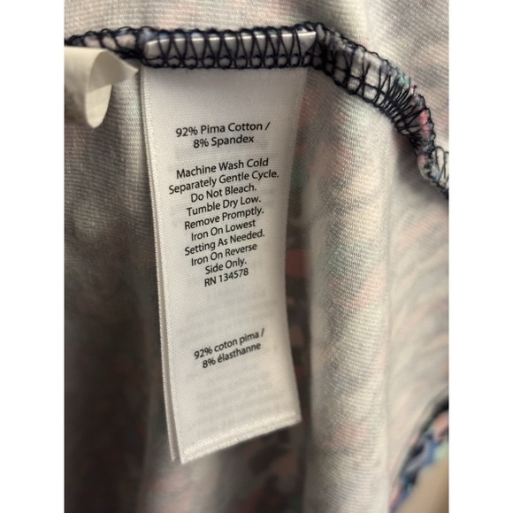 Vineyard Vines Girl's Pima Cotton Navy Whale Print Dress 3/4 Sleeves Size XL 16 - Picture 6 of 7